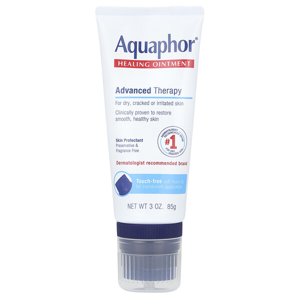 Средство Advanced Therapy для лечения сухой и потрескавшейся кожи, 85 г Aquaphor