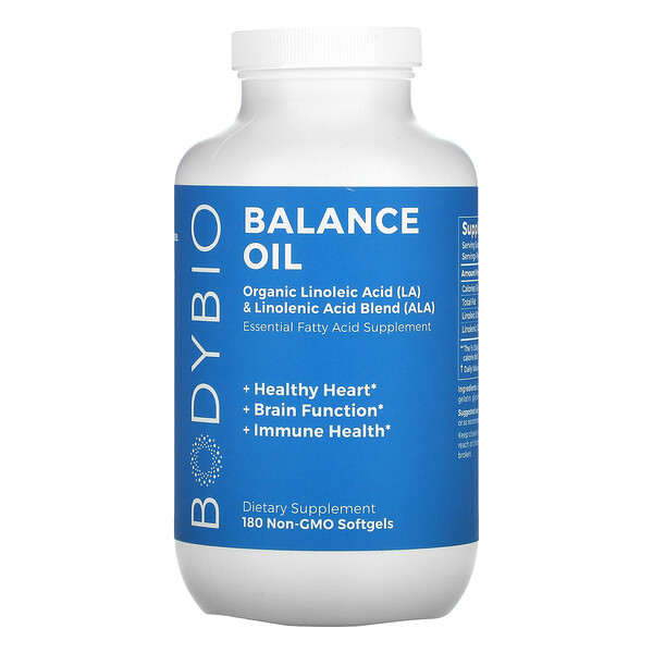 Balance Oil, 180 мягких капсул без ГМО BodyBio