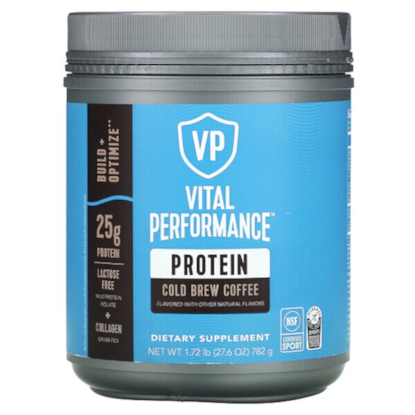 Vital Performance Protein, холодный кофе, 1,72 фунта (782 г) VITAL PROTEINS