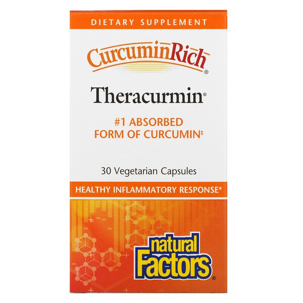 CurcuminRich, Теракурмин, 30 вегетарианских капсул Natural Factors