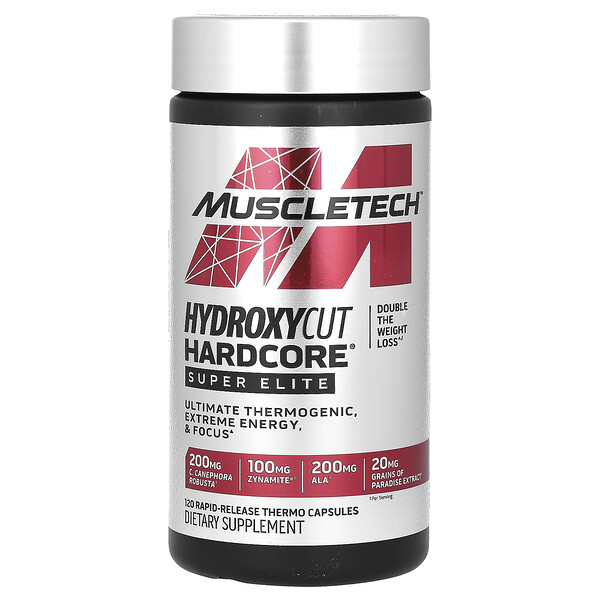 Hydroxycut Hardcore Super Elite 120 капсул для эффективного сжигания жира Muscletech