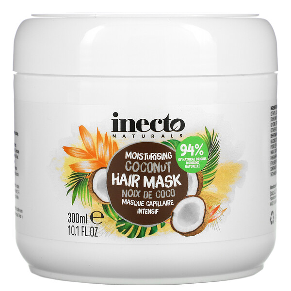 Увлажняющая кокосовая маска для волос, 10,1 ж. унц. (300 мл) Inecto