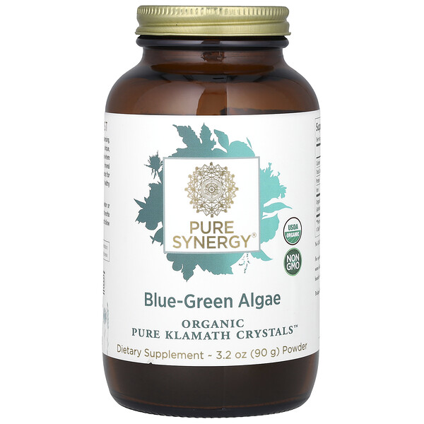 Organic Pure Klamath Crystals, Сине-зеленые водоросли, 3,2 унции (90 г) Pure Synergy