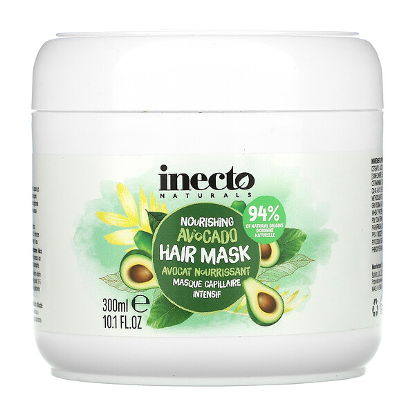 Питательная маска для волос с авокадо, 10,1 ж. унц. (300 мл) Inecto