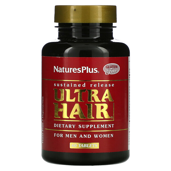 Ultra Hair, для мужчин и женщин, 60 таблеток NaturesPlus