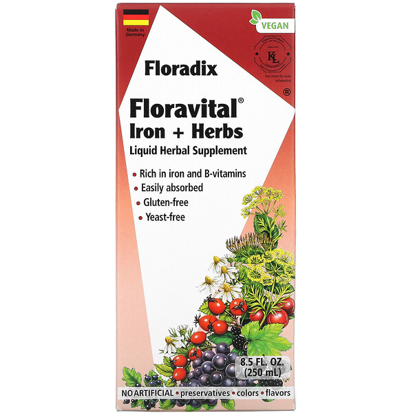Floravital Железо + Травы - 250 мл - Gaia Herbs Gaia Herbs
