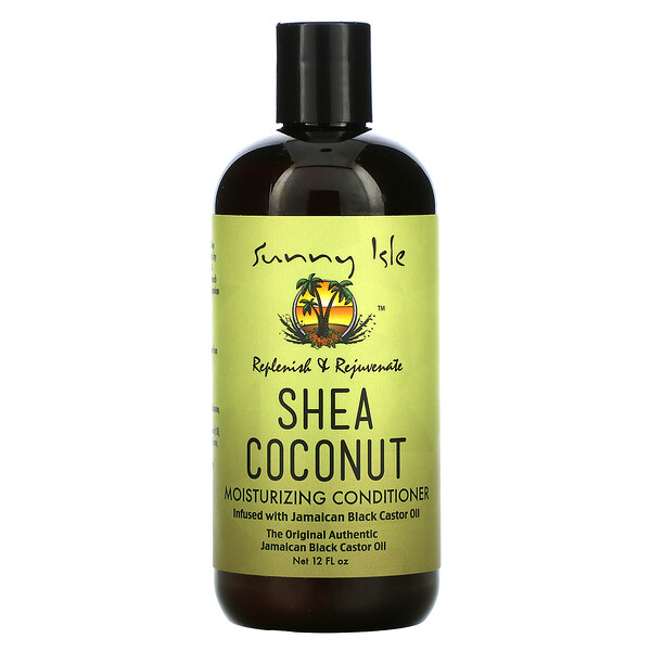 Увлажняющий кондиционер Shea Coconut с ямайским черным касторовым маслом, 12 жидких унций Sunny Isle