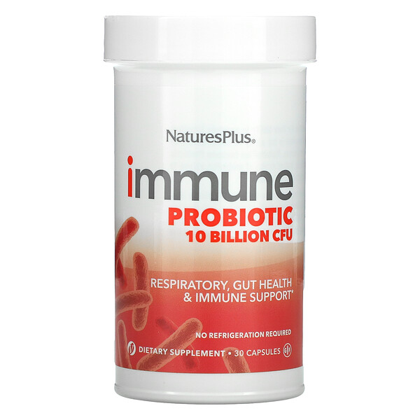 Immune Probiotic, 10 Billion CFU, 30 Capsules (Капсулы) NaturesPlus