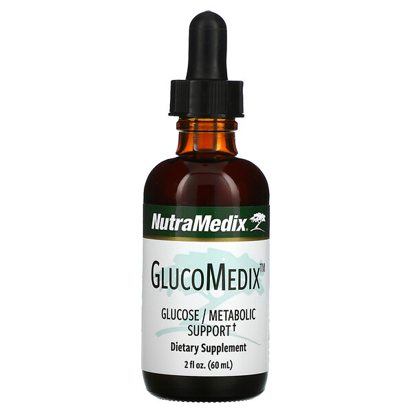 GlucoMedix, Поддержка глюкозы/обмена веществ, 2 унции (60 мл) NutraMedix