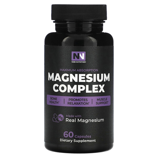 Магниевый комплекс премиум-класса, 60 капсул Nobi Nutrition