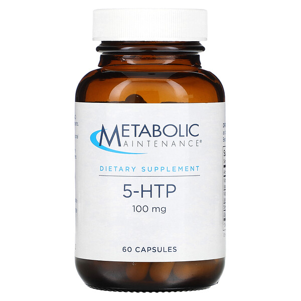 5-HTP, 100 мг, 60 капсул - Metabolic Maintenance Metabolic Maintenance
