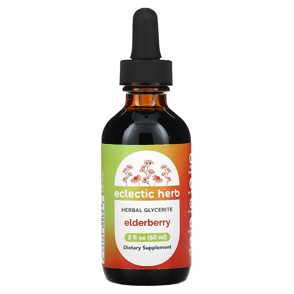 Elderberry Glycerite, 2 fl oz (Жидкие унции) ( 60 ml) Eclectic Institute