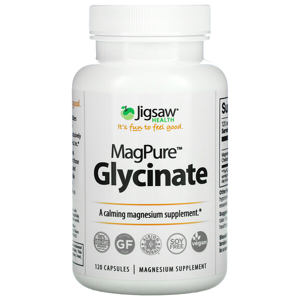 MagPure Glycinate, 120 капсул - Jigsaw Health - Магний Jigsaw Health