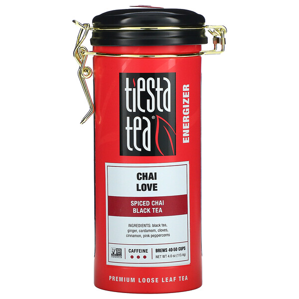 Листовой чай премиум-класса, пряный чай, черный чай, 4,0 унции (113,4 г) Tiesta Tea Company