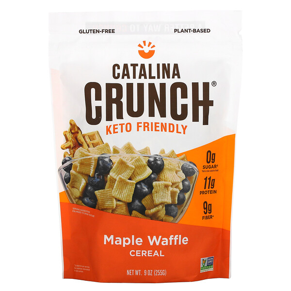 Keto Friendly Cereal, Кленовые вафли, 9 унций (255 г) Catalina Crunch