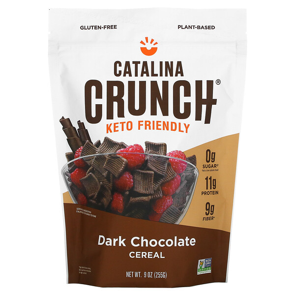 Keto Friendly Cereal, темный шоколад, 9 унций (255 г) Catalina Crunch