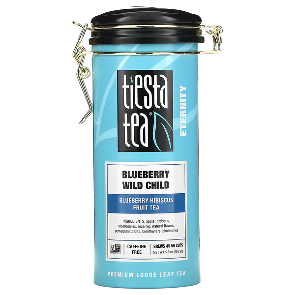 Чай премиум-класса с рассыпным листом, Blueberry Wild Child, без кофеина, 5,5 унций (155,9 г) Tiesta Tea Company
