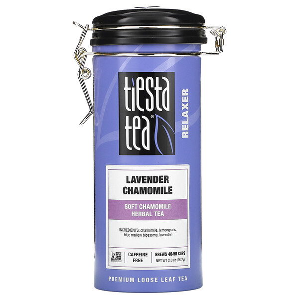 Листовой чай премиум-класса, лаванда, ромашка, без кофеина, 2,0 унции (56,7 г) Tiesta Tea Company