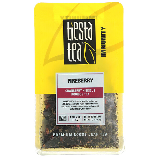 Рассыпной чай премиум-класса, Fireberry, без кофеина, 1,7 унции (48,2 г) Tiesta Tea Company