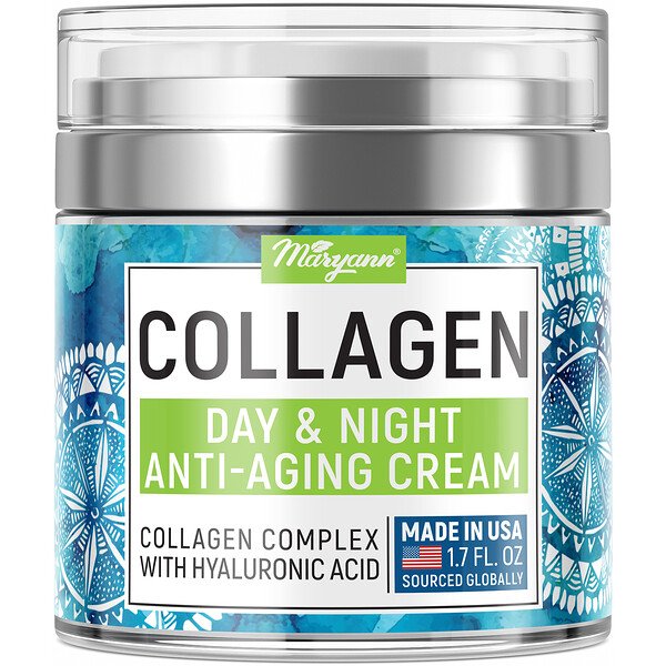 Collagen, Дневной и ночной антивозрастной крем, 1,7 жидких унций Maryann Organics