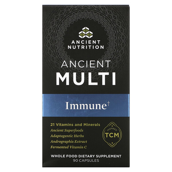 Ancient Multi, иммунитет, 90 капсул Dr. Axe / Ancient Nutrition
