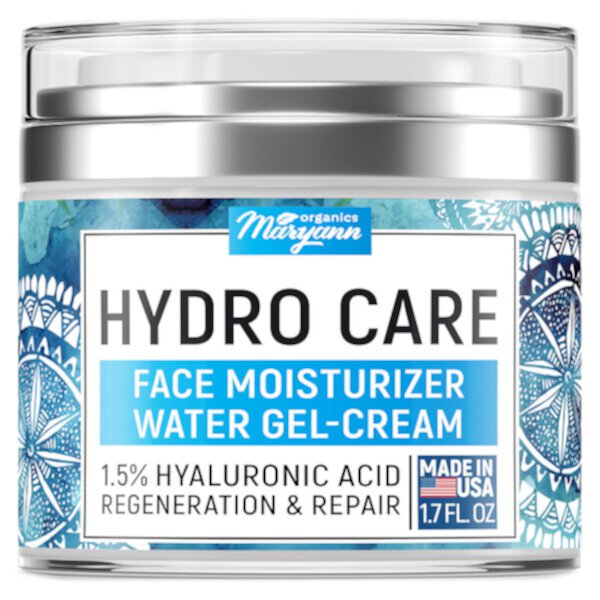 Hydro Care, Увлажняющий водный гель-крем для лица, 1,7 жидких унций Maryann Organics