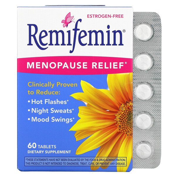 Ремифемин, Облегчение менопаузы, 60 таблеток Nature's Way