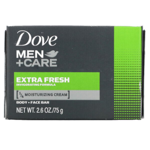 Men+Care, Мыло для тела и лица, Extra Fresh, 2,6 унции (75 г) Dove