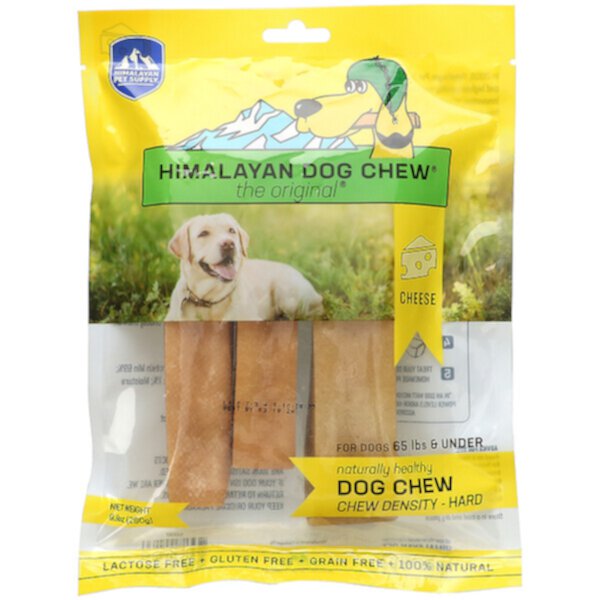 Himalayan Dog Chew, Hard, для собак весом до 65 фунтов, сыр, 9,9 унций (280 г) Himalayan Pet Supply