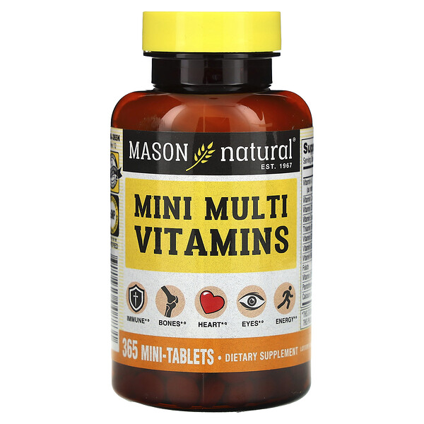 Мини Мультивитамины - 365 мини-таблетки - Mason Natural Mason Natural