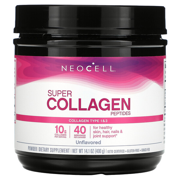 Супер Коллагеновые Пептиды, Без Вкуса - 400 г - Neocell Neocell