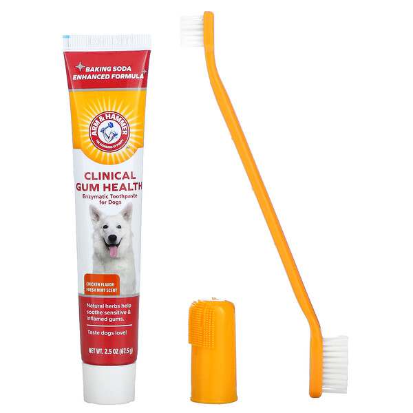 Clinical Gum Health, Стоматологический набор для собак, курица, набор из 3 предметов Arm & Hammer
