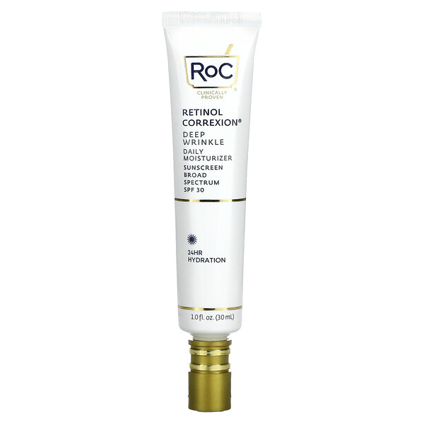 Retinol Correxion, Ежедневное увлажняющее средство против глубоких морщин, SPF 30, 1 жидкая унция (30 мл) RoC