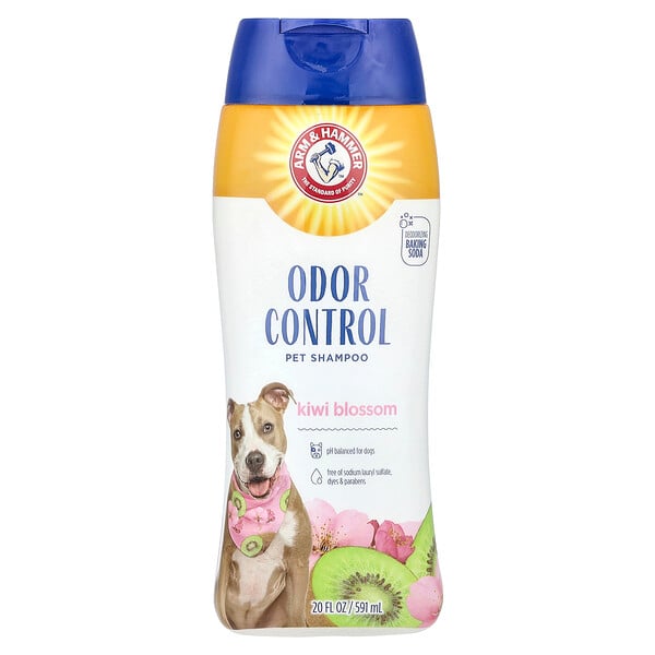 Super Deodorizing Shampoo for Pets, Kiwi Blossom, 20 fl oz (Жидкие унции) (591 ml) Arm & Hammer