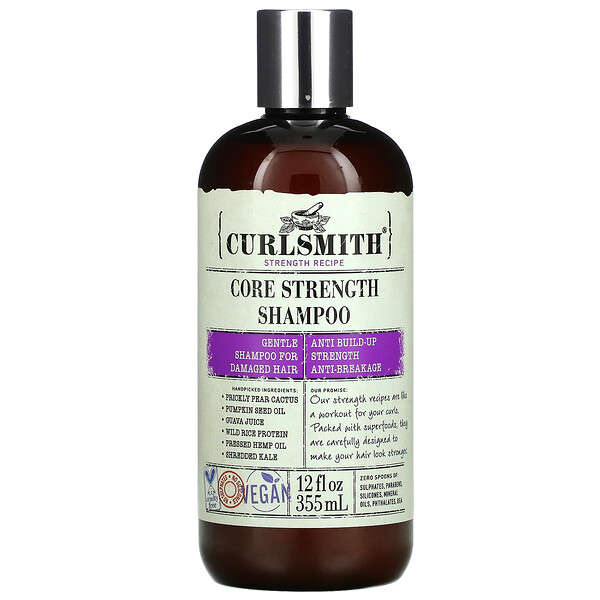 Шампунь Core Strength, для поврежденных волос, 12 жидких унций (355 мл) Curlsmith