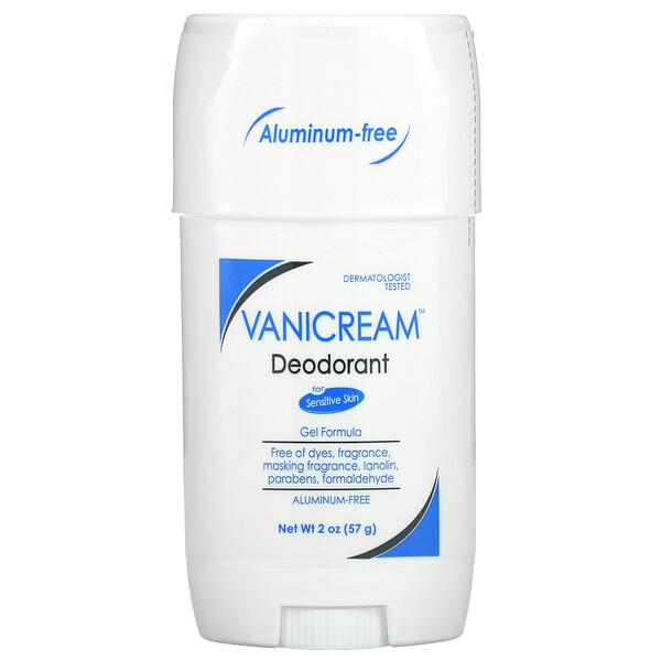 Дезодорант для чувствительной кожи, без алюминия, без запаха, 2 унции (57 г) Vanicream