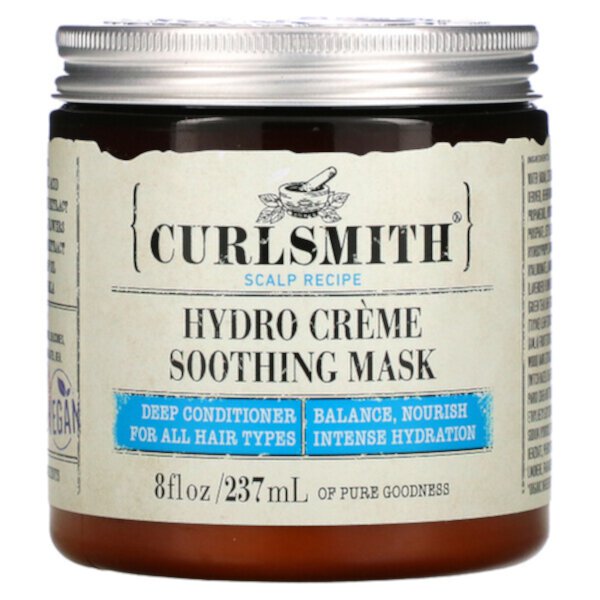 Успокаивающая маска Hydro Creme, 8 жидких унций (237 мл) Curlsmith