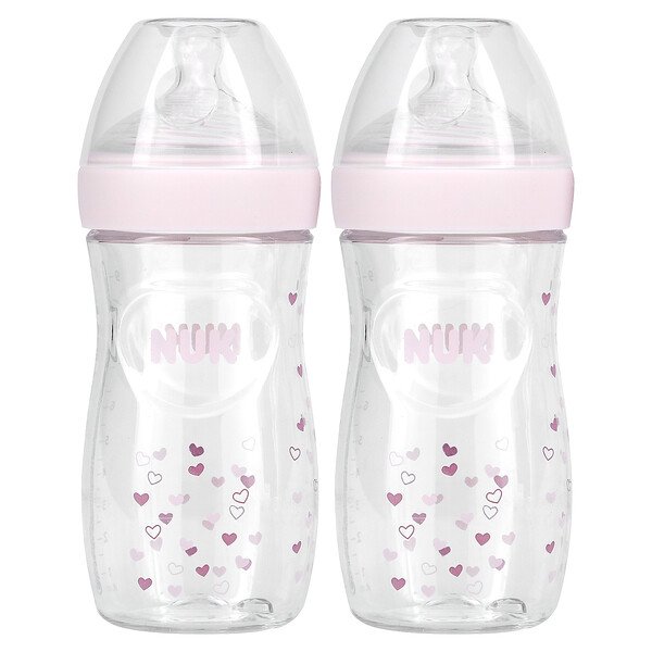 Детская бутылочка Simply Natural, от 1 месяца, средняя, 2 бутылочки по 9 унций (270 мл) каждая NUK