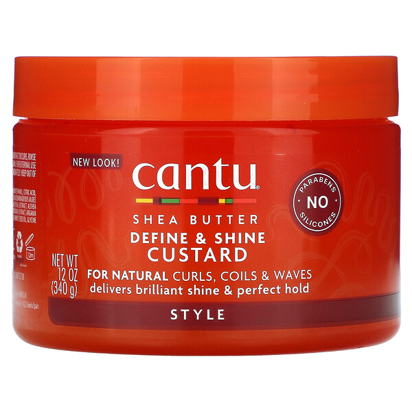 Масло ши для натуральных волос, Define & Shine Custard, 12 унций (340 г) Cantu
