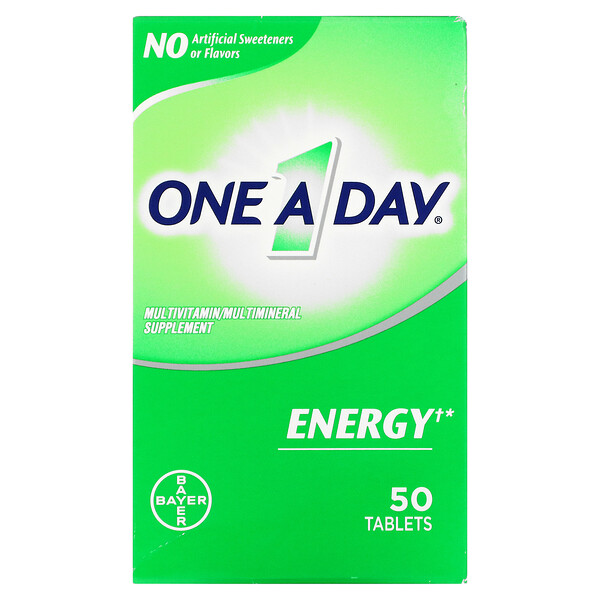 Energy, Мультивитаминная/мультиминеральная добавка, 50 таблеток One-A-Day