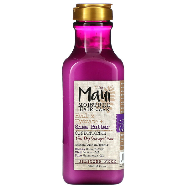 Heal & Hydrate + масло ши, кондиционер, для сухих и поврежденных волос, 13 жидких унций (385 мл) Maui Moisture