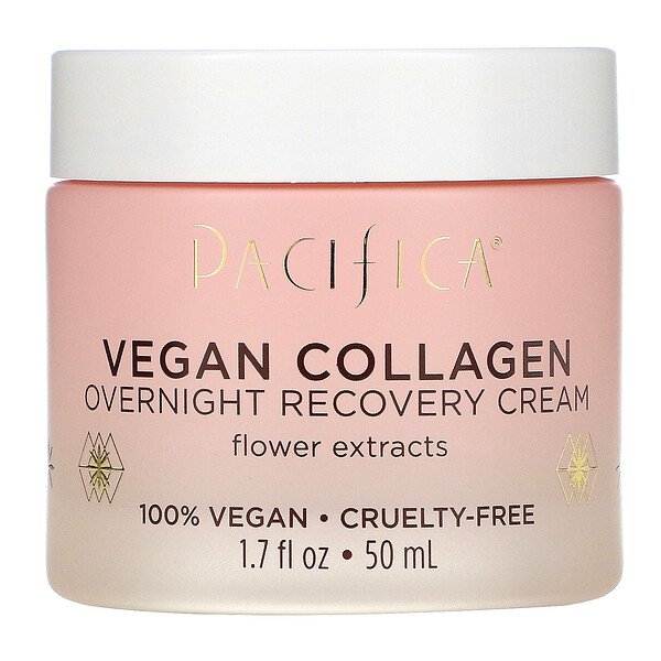 Vegan Collagen, Ночной восстанавливающий крем, 1,7 ж. унц. (50 мл) Pacifica
