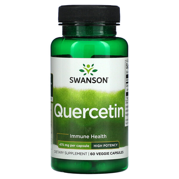Кверцетин - 475 мг - 60 растительных капсул - Swanson Swanson