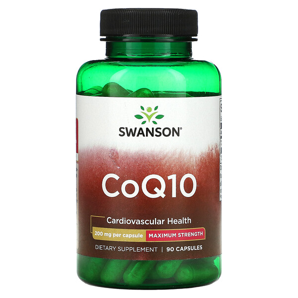 CoQ10, 200 мг, 90 капсул - Swanson Swanson