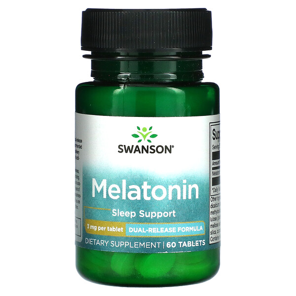 Мелатонин - 3 мг - 60 таблеток - Swanson Swanson