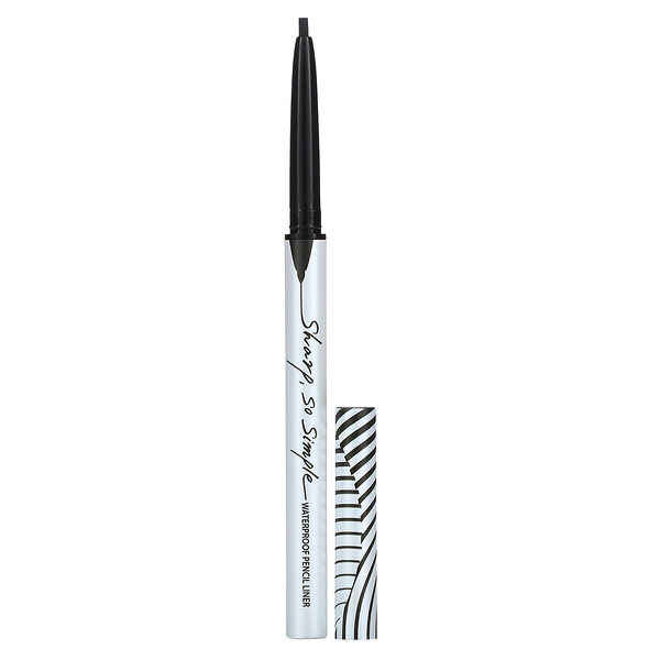 Sharp, So Simple, водостойкий карандаш-лайнер, оттенок 01 черный, 0,004 унции (0,14 г) Clio