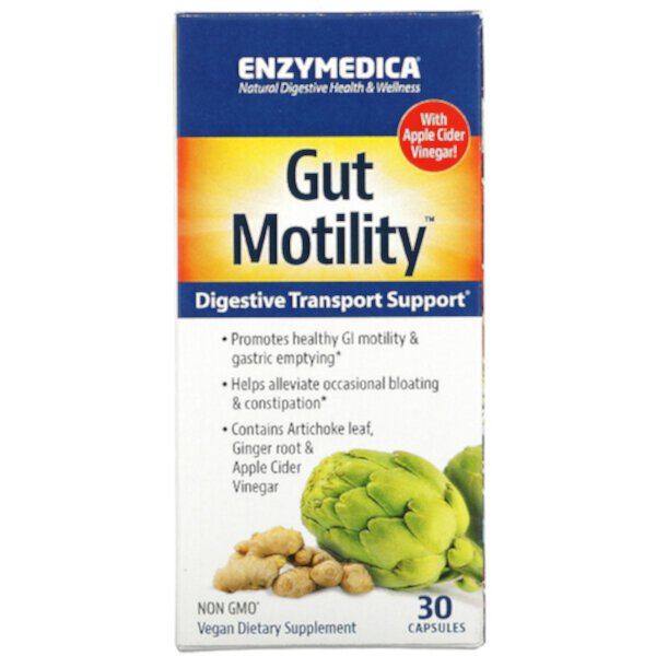 Поддержка пищеварительного транспорта, Gut Motility - 30 капсул - Enzymedica Enzymedica