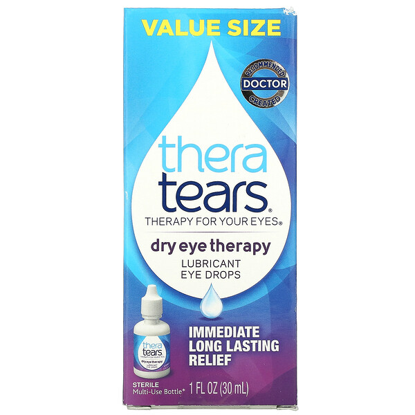 Dry Eye Therapy, Смазывающие глазные капли, 1 жидкая унция (30 мл) TheraTears