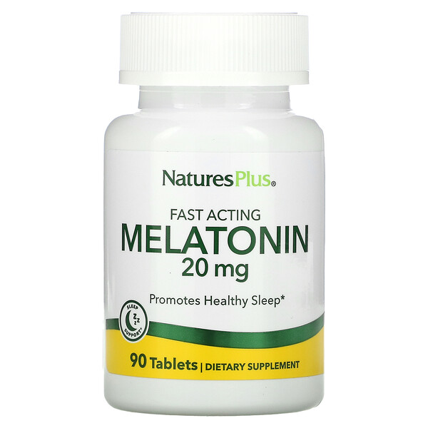 Мелатонин, 20 мг, 90 таблеток NaturesPlus