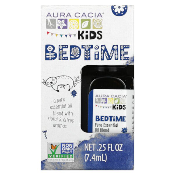 Kids, Чистая смесь эфирных масел, перед сном, 0,25 ж. унц. (7,4 мл) Aura Cacia